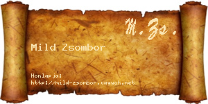 Mild Zsombor névjegykártya